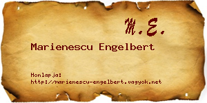 Marienescu Engelbert névjegykártya
